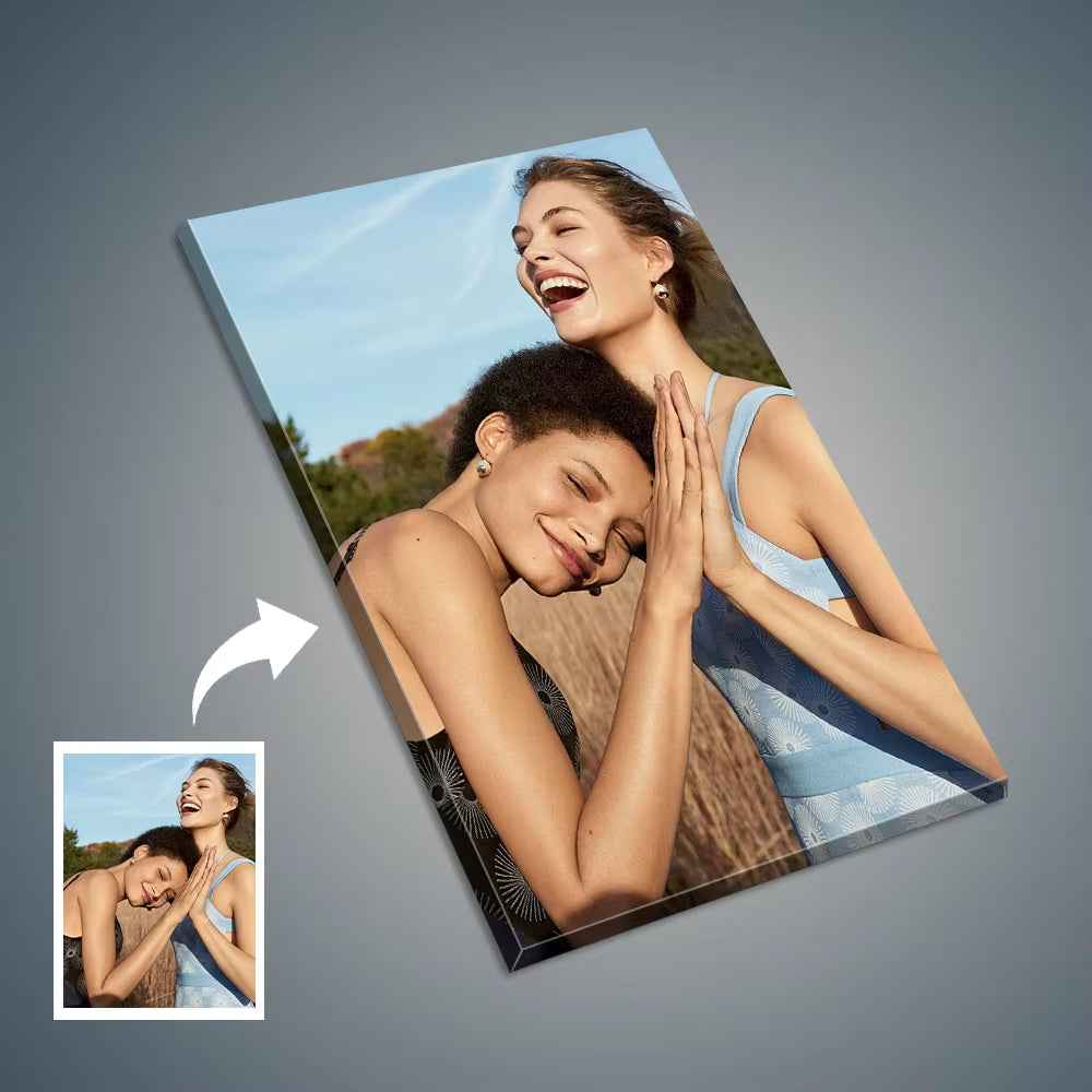 Customized Photos on Canvas with DIY Wood Frame or frameless poster