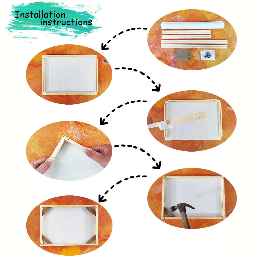 Customized Photos on Canvas with DIY Wood Frame or frameless poster