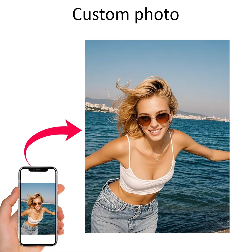 Customized Photos on Canvas with DIY Wood Frame or frameless poster